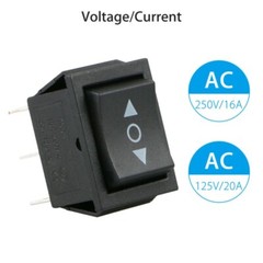 2-pack 6 PIN DPDT Double Pole Double Throw 20 Amp Momentary Rocker Switch New