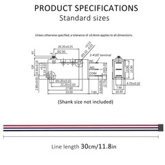 Long Hinge Straight Lever Waterproof Momentary Push Button Micro Limit Switch…