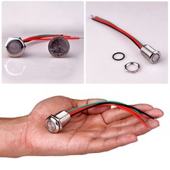 Touch Switch UT19Z11 Latching DC 6V-24V Blue LED On Fits 19mm 3/4 Mount Hole