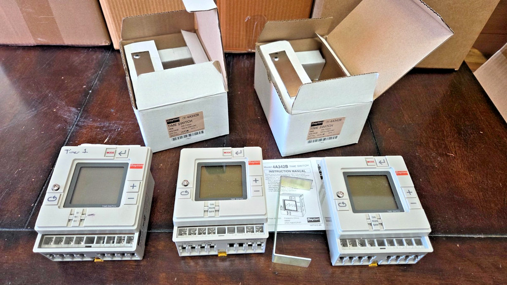Dayton 4A342B Time Switch – AS-IS – LOT OF 3