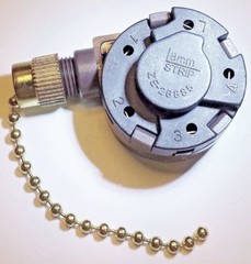 4 Speed 5 Wire PULL CHAIN Fan SWITCH Replaces Dayton MT626904G Zing Ear ZE-268S5