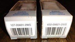 2pc Leviton Decora 15 Amp Single-Pole Rocker Switch 107-05601-2ws/ 632-05621-2ws