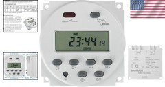 Time Switch Relay,Digital LCD Programmable Timer,24V DC/AC Input,200-250V 16A Ou