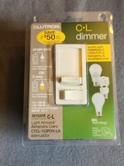 NEW Lutron Skylark Contour CL Dimmer- Almond CTCL-153PFH-LA Single Pole or 3