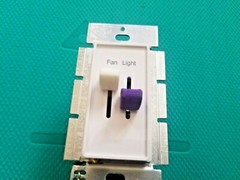 LUTRON Skylark DUAL SPLIT DIMMER replacement Slider HALF KNOBS 1 pair+1 3d part