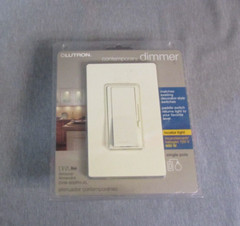 Lutron Contemporary Dimmer Switch DVW-600PH-WH 600W DIMMER ALMOND NEW