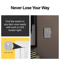 Legrand Radiant 450W Preset Decorator Rocker LED Dimmer Switch RH453PWPW