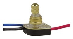 Gardner Bender GSW-68 3-Way Brass SPTT On/Off Plated Rotary Switch
