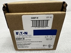 Eaton SI06P-W Incandesc Halogen SlideDimmer Switch 1+3-Way 600W White – Lot of 2