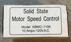 KB ELECTRONICS Model KBWC-110 Solid State Motor Speed Fan Control 10 Amp 120V