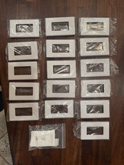 Pack Of 16 ELEGRP White Slide Dimmer Rocker Switch Covers (Screws Included!)