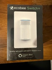 NEW Ecobee Smart Light SWITCH + EB-SMSWV-01 WHITE Built-In Alexa Home Office
