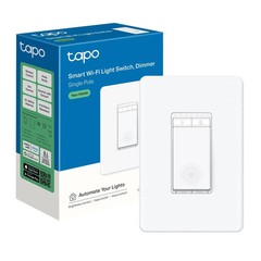 TP-Link Dimmer Switch, Single Pole, Neutral Wire Required, 2.4GHz Wi-Fi Lightt