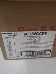 80 Pack Legrand Pass & Seymour Single Pole Toggle Light Switches 15A 120V