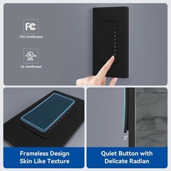 ELEGRP Dimmer Switch, Digital Dimmer Light Switch for LED Lights 150W, INC/HAL 4