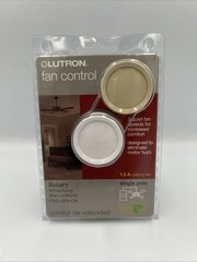 Lutron FSQ-2FH-DK Electronics Rotary On/Off Fan-Speed Control White/ Ivory -NEW