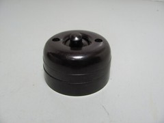 Ring Grip Bakelite Light Switch Double Pole 10 Amp 250 Volts NOS Large Body