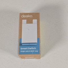 DEAKO Smart Light Wall Switch Single Pole Multi-Way 2.4 GHz Wi-Fi White