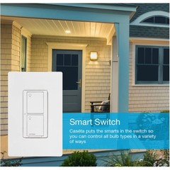 Lutron Caseta Original Smart Light Switch (Lutron Smart Hub Required), for Home