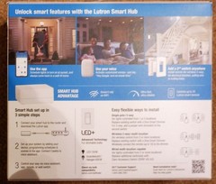 LUTRON Caseta DIVA Smart Dimmer Starter Kit: Hub Remote WallPlate #DVRF-BDG-1D