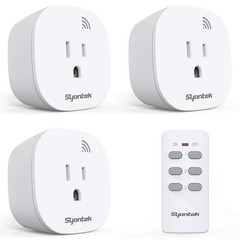 Wireless Remote Control Outlet Switch Kit 3 Outlets + 1 Remote 100 ft Range