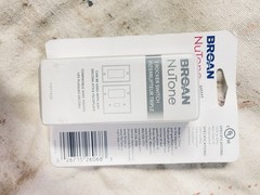 Broan Nutone P2RW White Control 2 Rocker Light Switch & Ventilation Fan NEW
