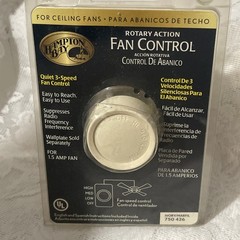 NEW Ivory Hampton Bay Fan Control Quiet 3 Speed Switch 750 426
