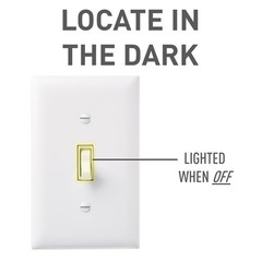 Legrand Trademaster Toggle Switch 15 Amp 3-Way Illuminated White 663WSLCC10