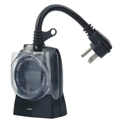 Nsi Tork Plug In Timer, Blk, Outdoor, 125V, Digital 642E Nsi Tork 642E