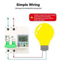 Timer Switch Circuit Breaker Automatic Timer Over Under Voltage Time Protection