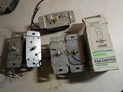 6 PC Lot Of Mixed 4-Speed Stepped Ceiling Fan Speed Controls