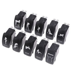 1pcs 5 Pin Car Boat Caravan Rocker Switches Waterproof 12V/24V Rocker Switch GA