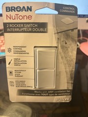P2RW BROAN NUTONE 2 ROCKER SWITCH