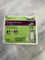 LEVITON DSL06-1TW DECORA ROCKER DIMMER WITH SLIDE BAR free shipping!