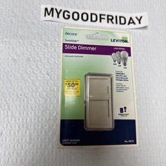 Leviton SureSlide Dimmer Switch for Dimmable LED, Halogen Light Almond