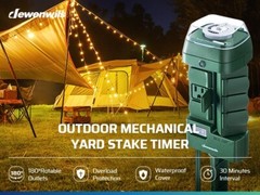 DEWENWILS Outdoor Mechanical Power Stake Timer Yard Stake for Lights, Christmas