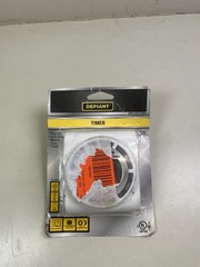 Defiant Heavy Duty Digital Timer 7-Day Programmable Dual Grounded Outlets