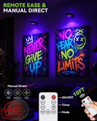 Skairipa 2 Pack Mini Black Light Remote Timer