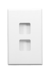 PDL 2 Gang Light Switch Electrical Series 600 White Cover Plate New