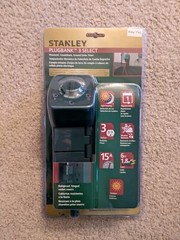 Stanley Outdoor Plug Bank 3 Outlets Auto Cntrl Ground Stake Timer Rainproof. NEW