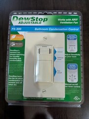 DewStop FS-300-A1 Adjustable Bathroom Condensation Control Switch Almond