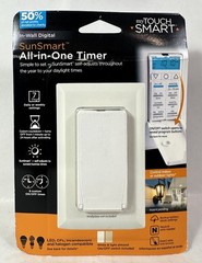 myTouch Smart SunSmart All-in-One Timer – White – Self Adjusts to Daylight Times