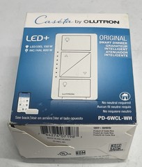 Lutron Caseta Wireless Dimmer Switch Wall Ceiling Lights PD-6WlC-WH White Smart