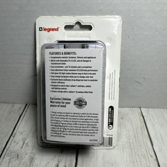 Legrand 3-Way RHCL453PGCCV4 450W Preset Decorator Rocker Dimmer Light Switch