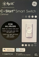 C by GE C-Start Smart Switch Dimmer for All Bulbs – WiFi Switch/No Hub Required