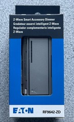 NEW Eaton RF9642-ZDSG Z-Wave Smart Accessory Dimmer Switch Gray Silver Granite