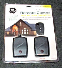 GE INDOOR/OUTDOOR REMOTE CONTROL 2 RECEIVERS WITH REMOTE TRANSMITTER LANDSCAPE,