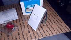 Lutron N-1000-WH Single Pole Incandescent Slide Dimmer 1000 watts 120VAC