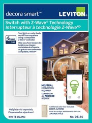 Leviton (DZ15S) Decora Smart Switch, Wi-Fi