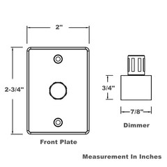 Acegoo 12V Dimmer Switch, RV Light High Side PWM Dimming Switch for 4A